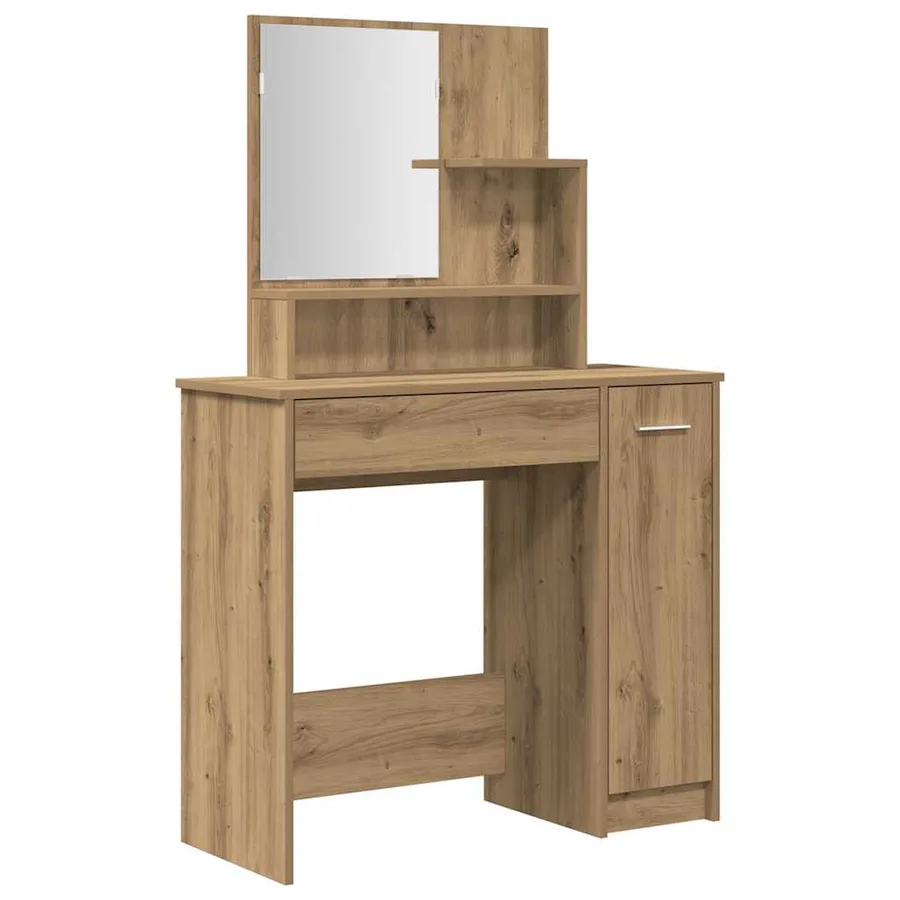 Ensemble de coiffeuse chêne artisanal bois ingénierie - 4