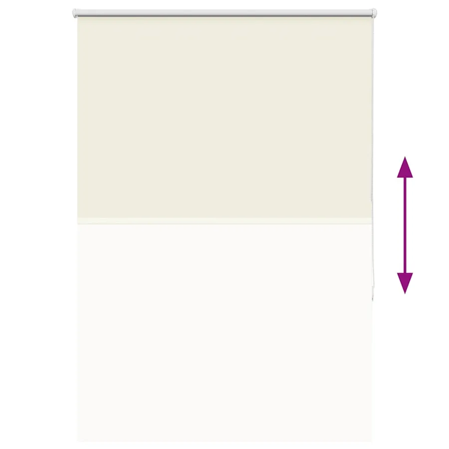 Store enrouleur occultant blanc cassé 115x150 cm largeur tissu - 9