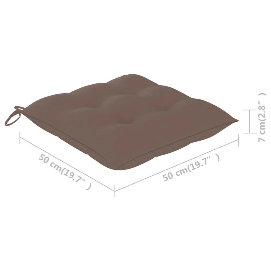 Chaises à manger d'extérieur lot de 6 et coussins Acacia massif - 7