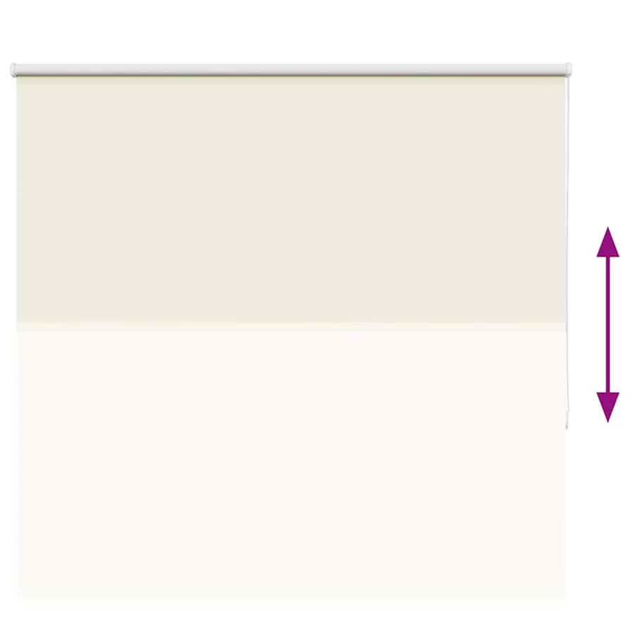 Store enrouleur occultant blanc cassé 165x175 cm largeur tissu - 9