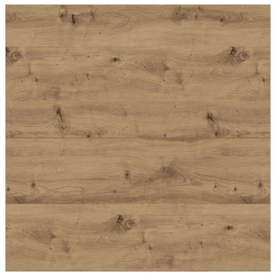 Table basse avec tiroirs chêne artisanal 100x100x40 cm - 9