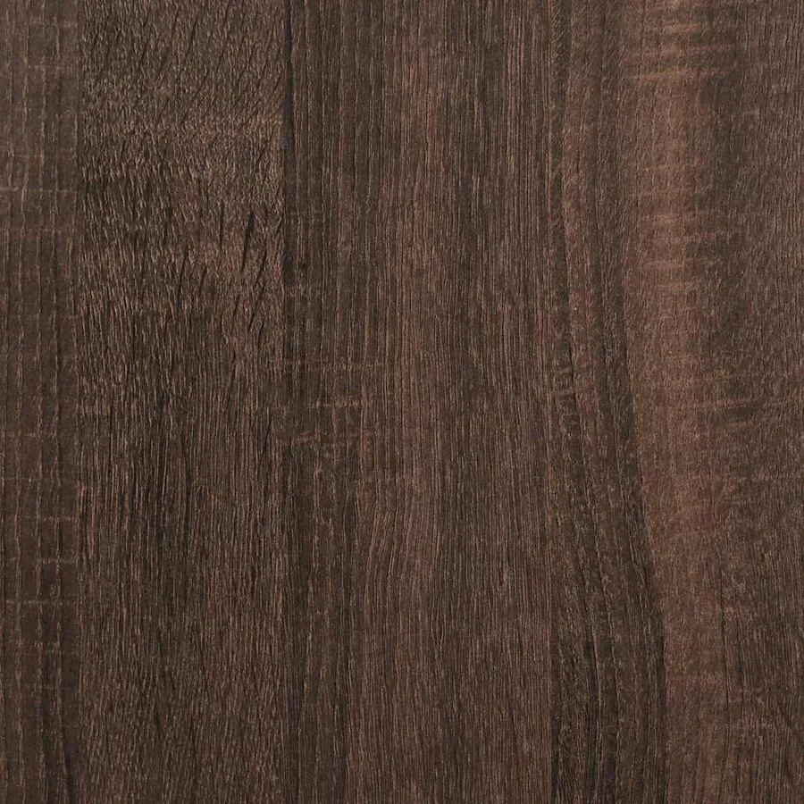 Buffet chêne marron 92x35x76 cm Bois d'ingénierie - 9