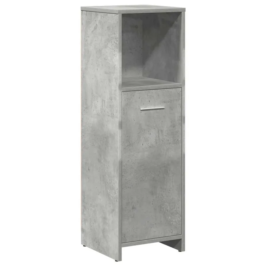 Ensemble de meubles de salle de bain 3 pcs gris béton - 4