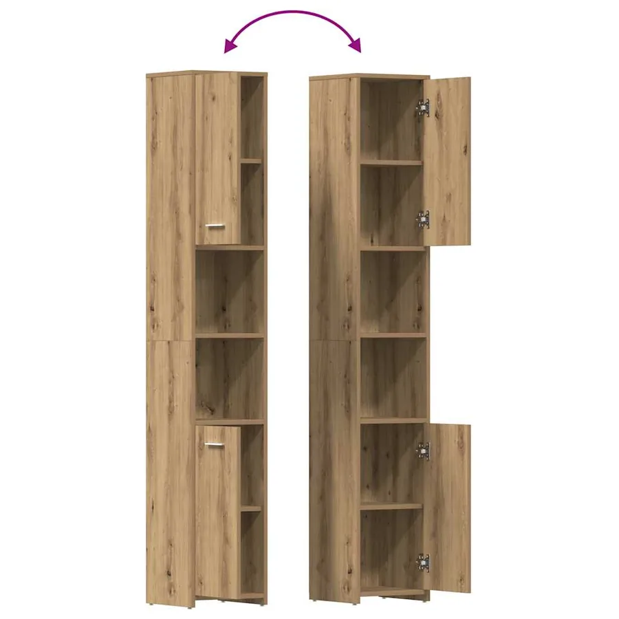 Ensemble de meubles salle de bain 4 pcs bois d'ingénierie - 10