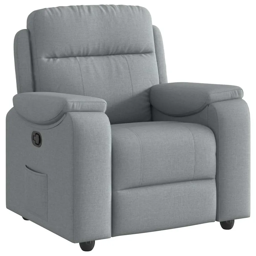 Fauteuil inclinable Gris clair Tissu - 2