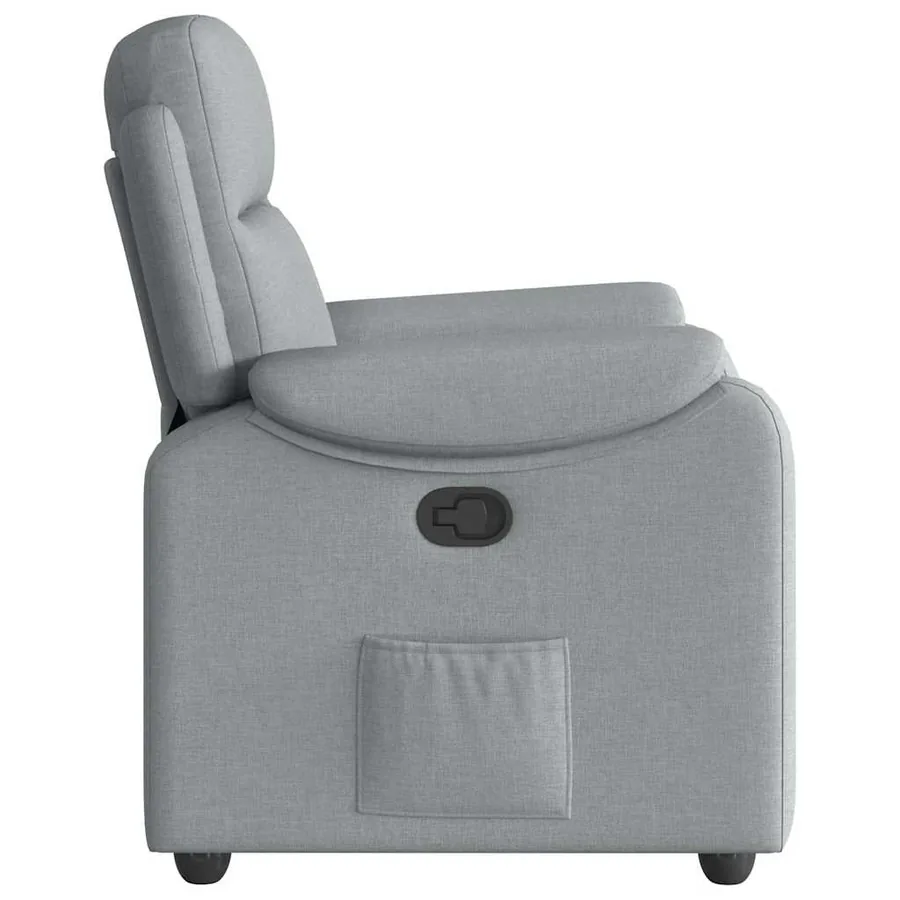 Fauteuil inclinable Gris clair Tissu - 4