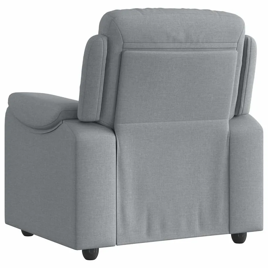 Fauteuil inclinable Gris clair Tissu - 5