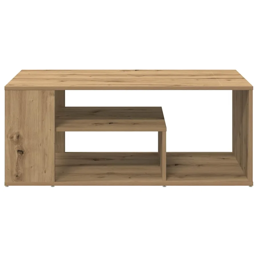 Table d'appoint chêne artisanal 100x50x40 cm bois d'ingénierie - 4