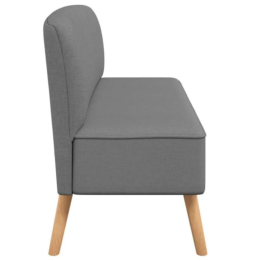 Canapé 117 x 55,5 x 77 cm Tissu Gris clair - 4