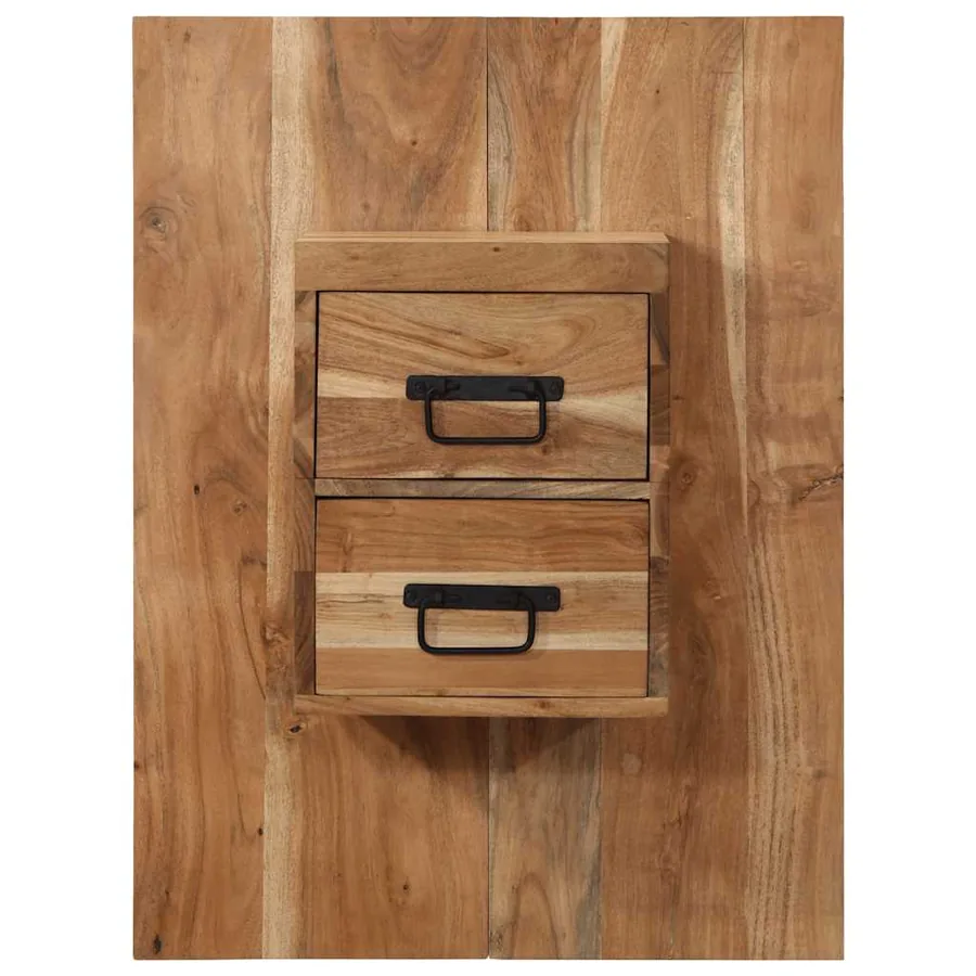 Table de chevet 60x32x80 cm bois d'acacia solide - 2