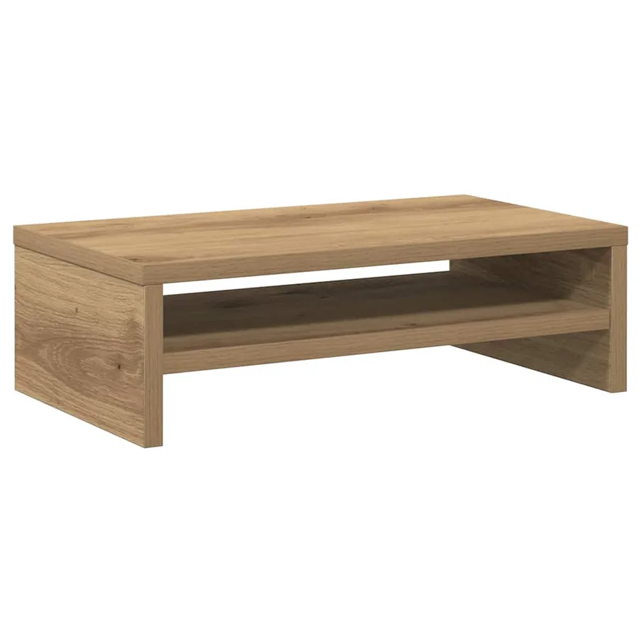 Support de moniteur chêne artisanal 42x24x13 cm bois ingénierie - 2