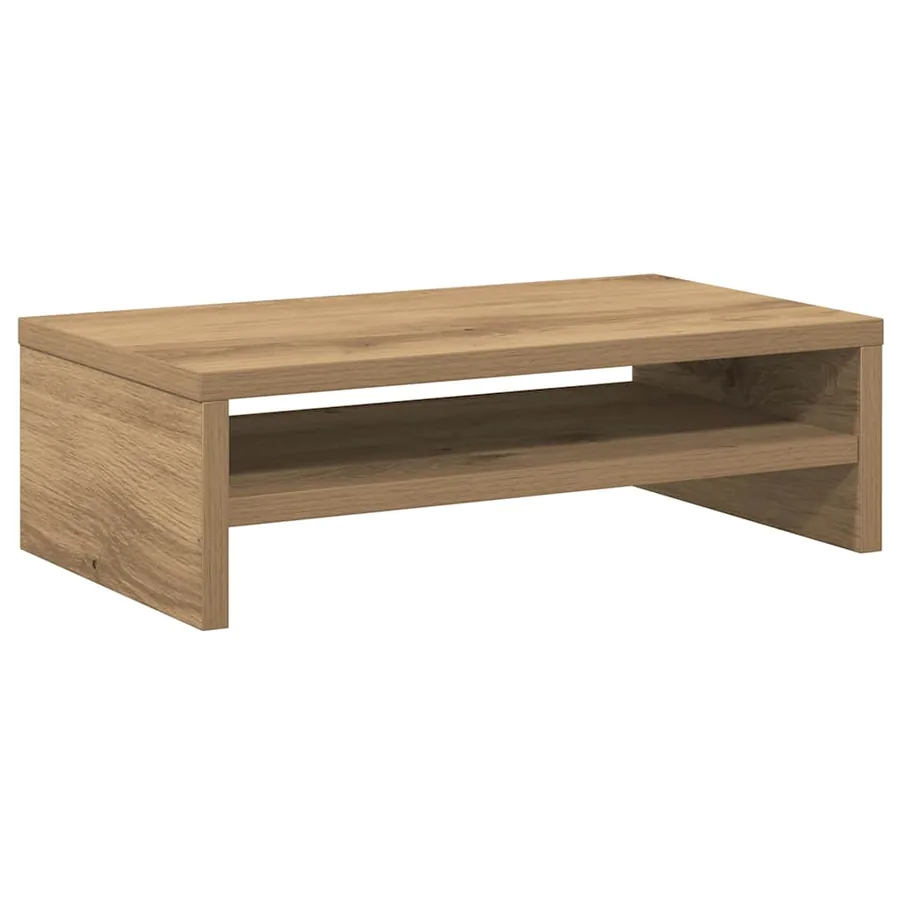Support de moniteur chêne artisanal 42x24x13 cm bois ingénierie - 7
