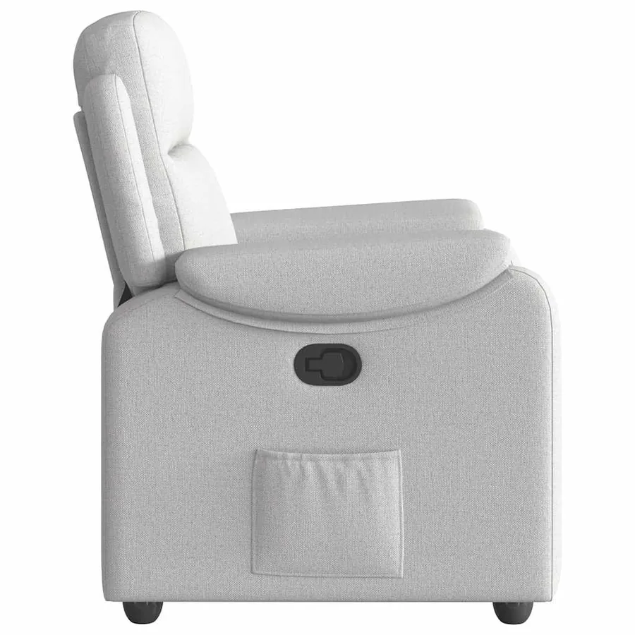 Fauteuil inclinable gris nuage tissu - 4