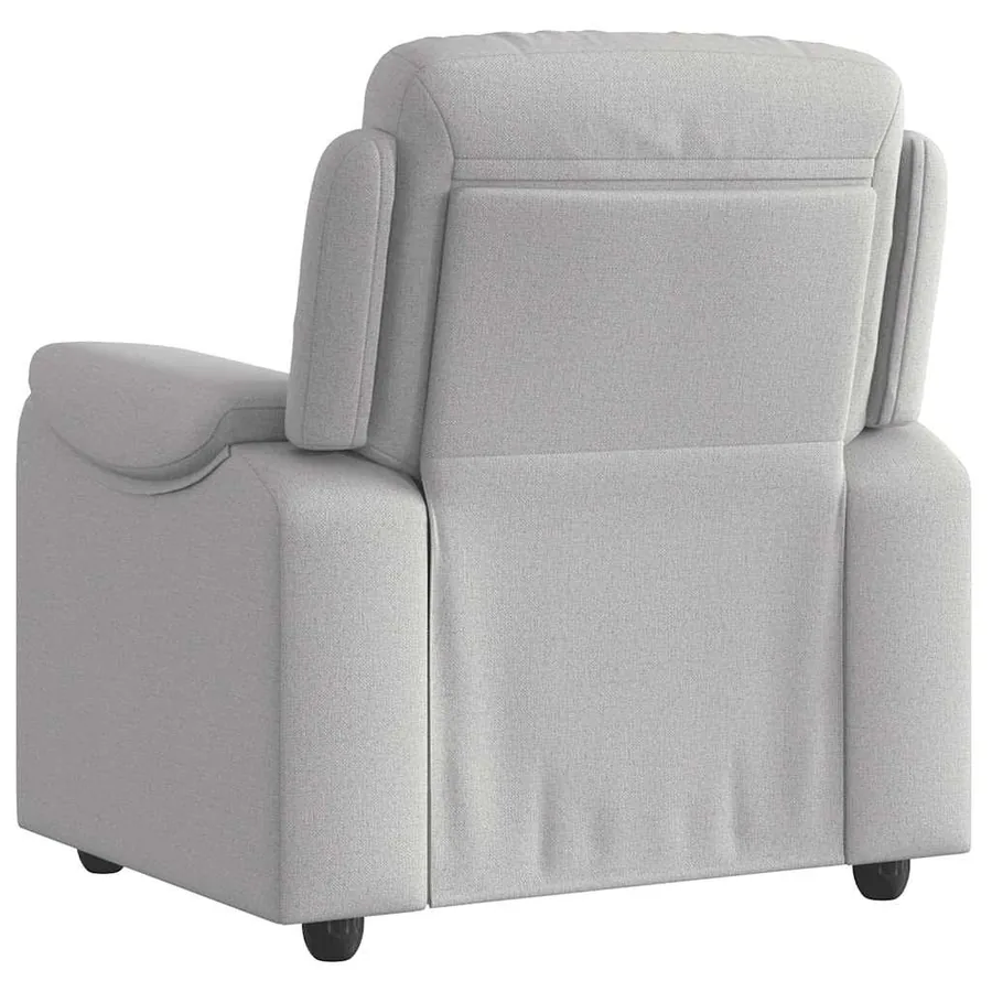 Fauteuil inclinable gris nuage tissu - 5