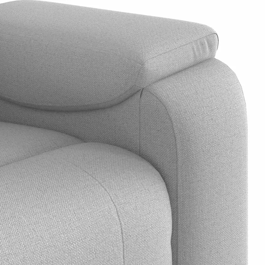 Fauteuil inclinable gris nuage tissu - 8