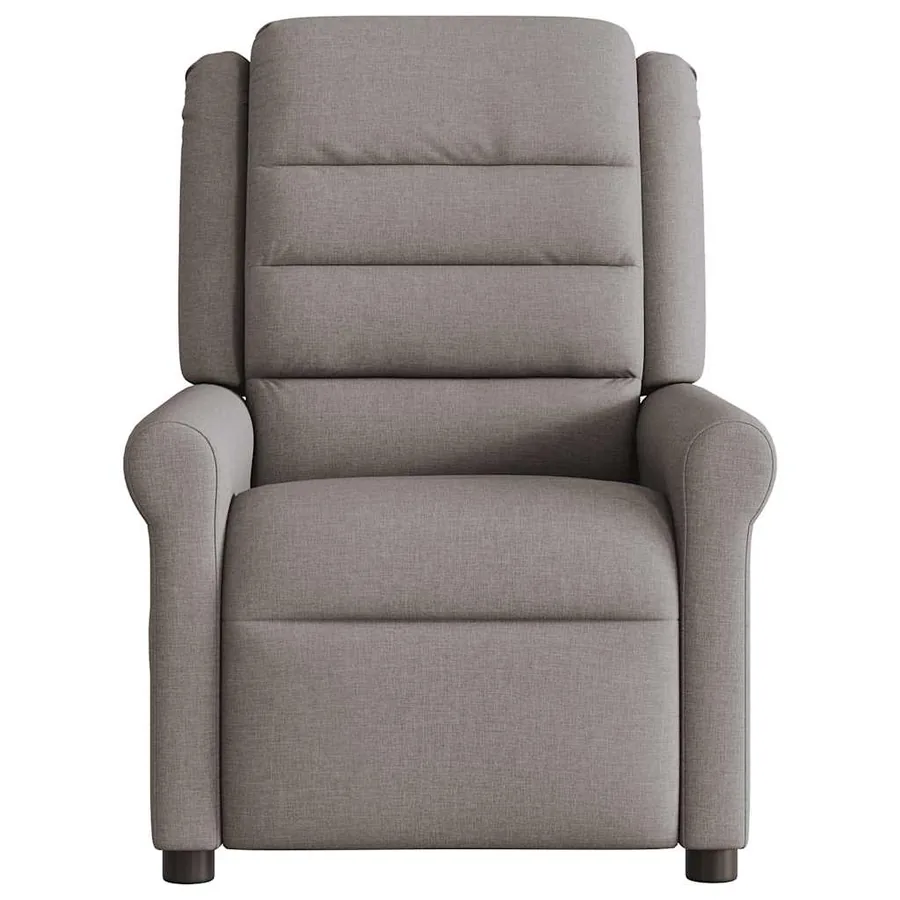 Fauteuil de massage inclinable électrique Taupe Tissu - 5