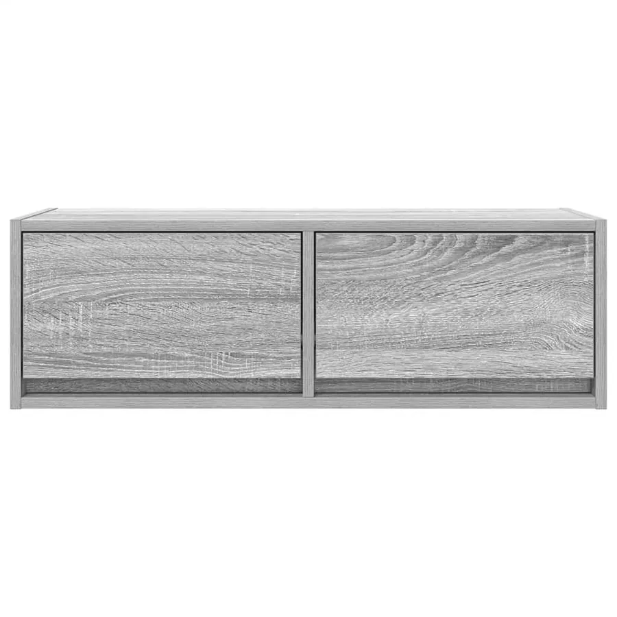 Meuble TV sonoma gris 80x31x25,5 cm bois d'ingénierie - 5