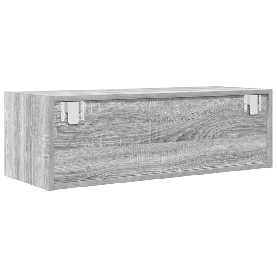 Meuble TV sonoma gris 80x31x25,5 cm bois d'ingénierie - 6