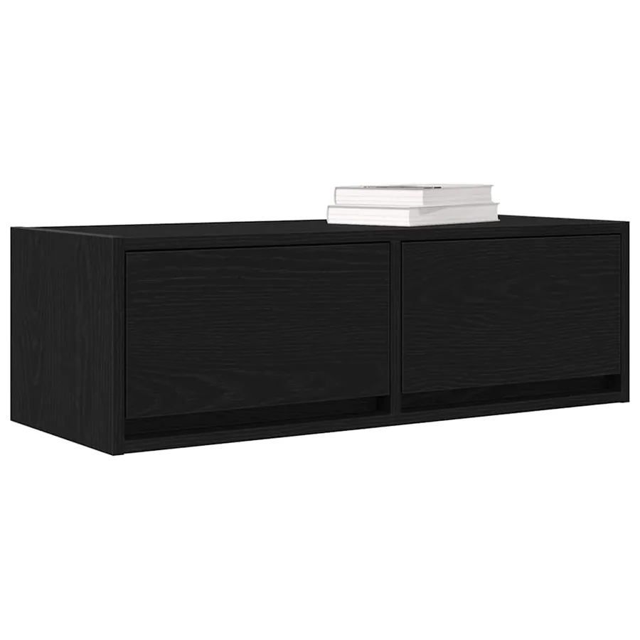 Meuble TV 2 pcs chêne noir 80x31x25,5 cm bois d'ingénierie - 12