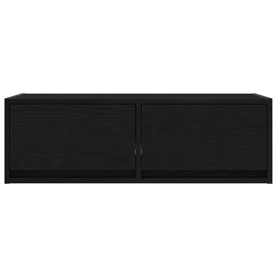 Meuble TV 2 pcs chêne noir 80x31x25,5 cm bois d'ingénierie - 6