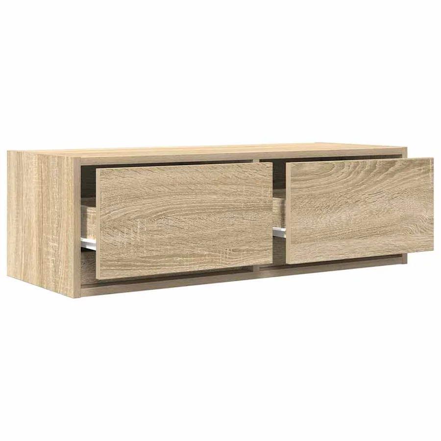 Meubles TV 2 pcs chêne sonoma 80x31x25,5 cm bois d'ingénierie - 4