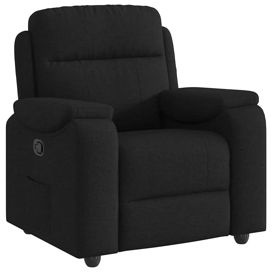 Fauteuil inclinable Noir Tissu - 2