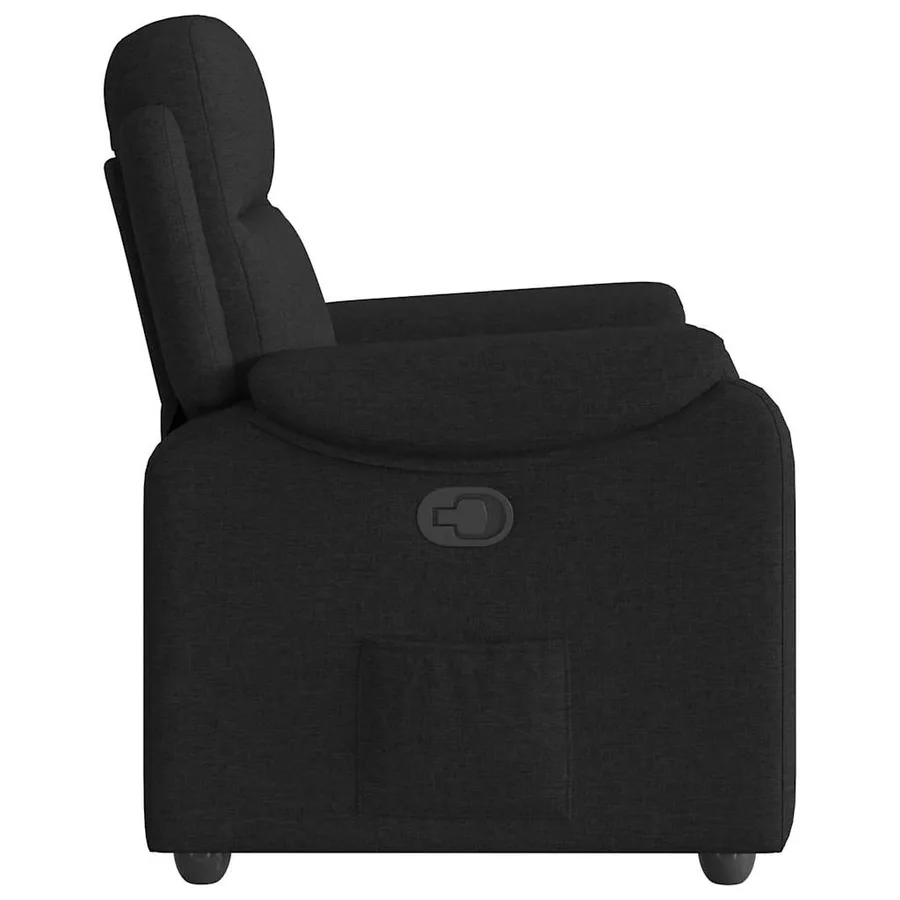 Fauteuil inclinable Noir Tissu - 4