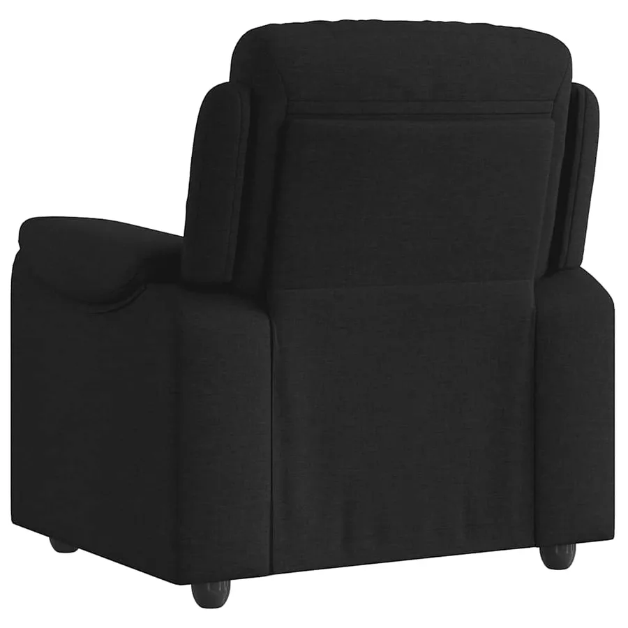 Fauteuil inclinable Noir Tissu - 5