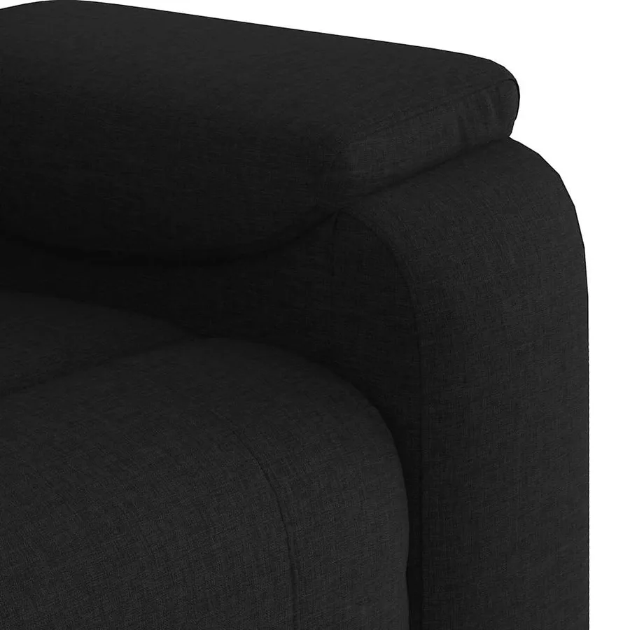 Fauteuil inclinable Noir Tissu - 8