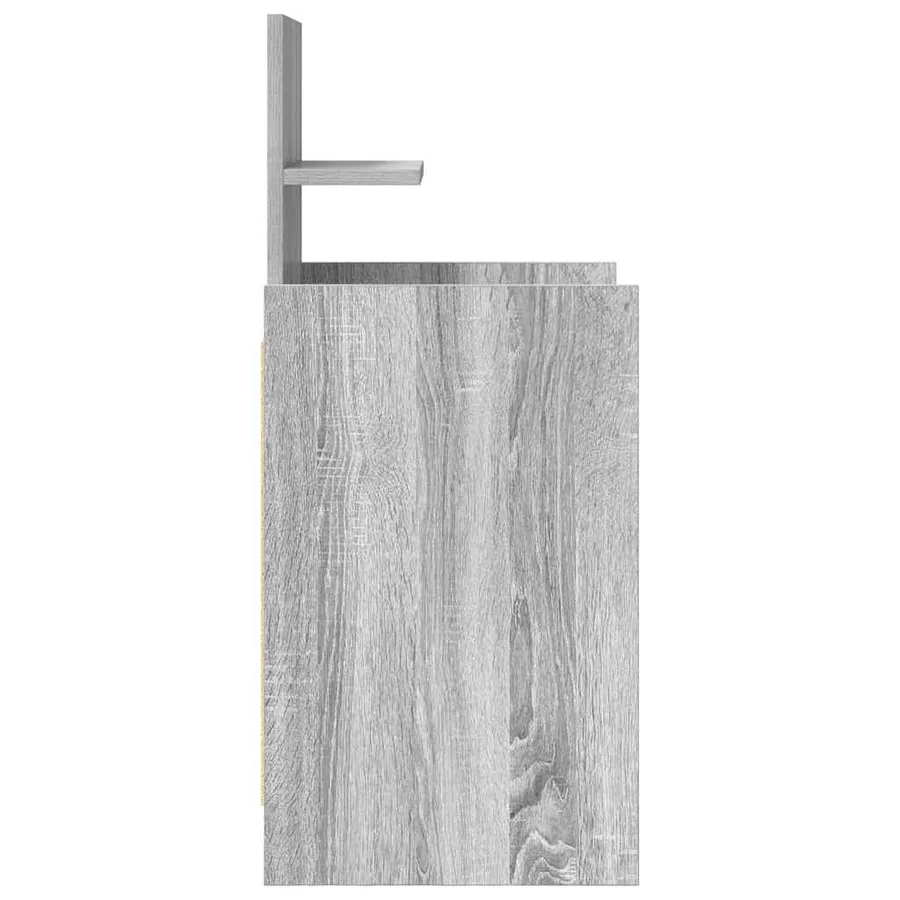 Table de chevet avec 2 tiroirs sonoma gris 38x34x80 cm - 7