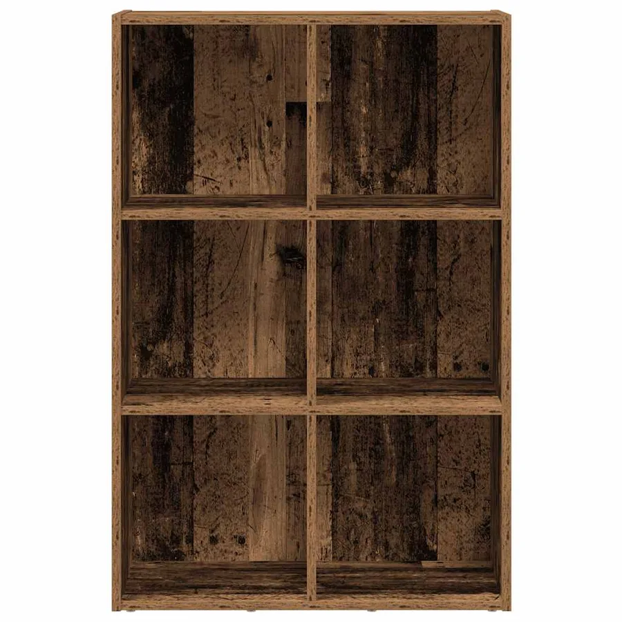 Bibliothèque/Buffet vieux bois 66x30x98 cm bois d'ingénierie - 5