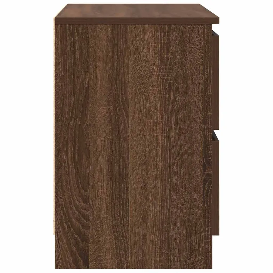 Meuble TV chêne marron 60x35x54 cm bois d'ingénierie - 7