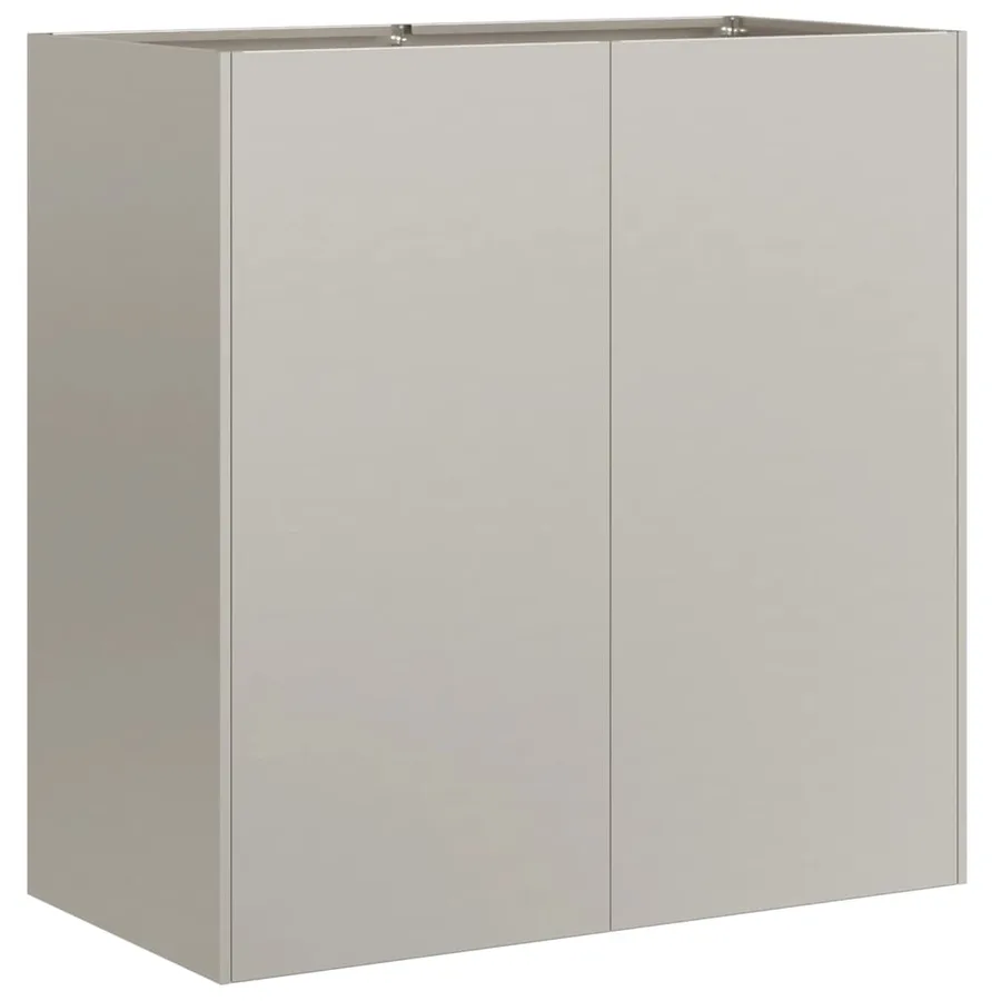 Jardinière rouillé 80x40x80 cm acier inoxydable - 4