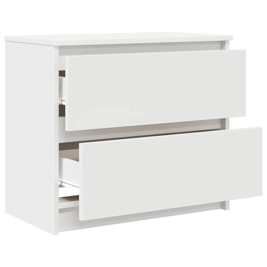 Meuble TV blanc 60x35x54 cm bois d'ingénierie - 5
