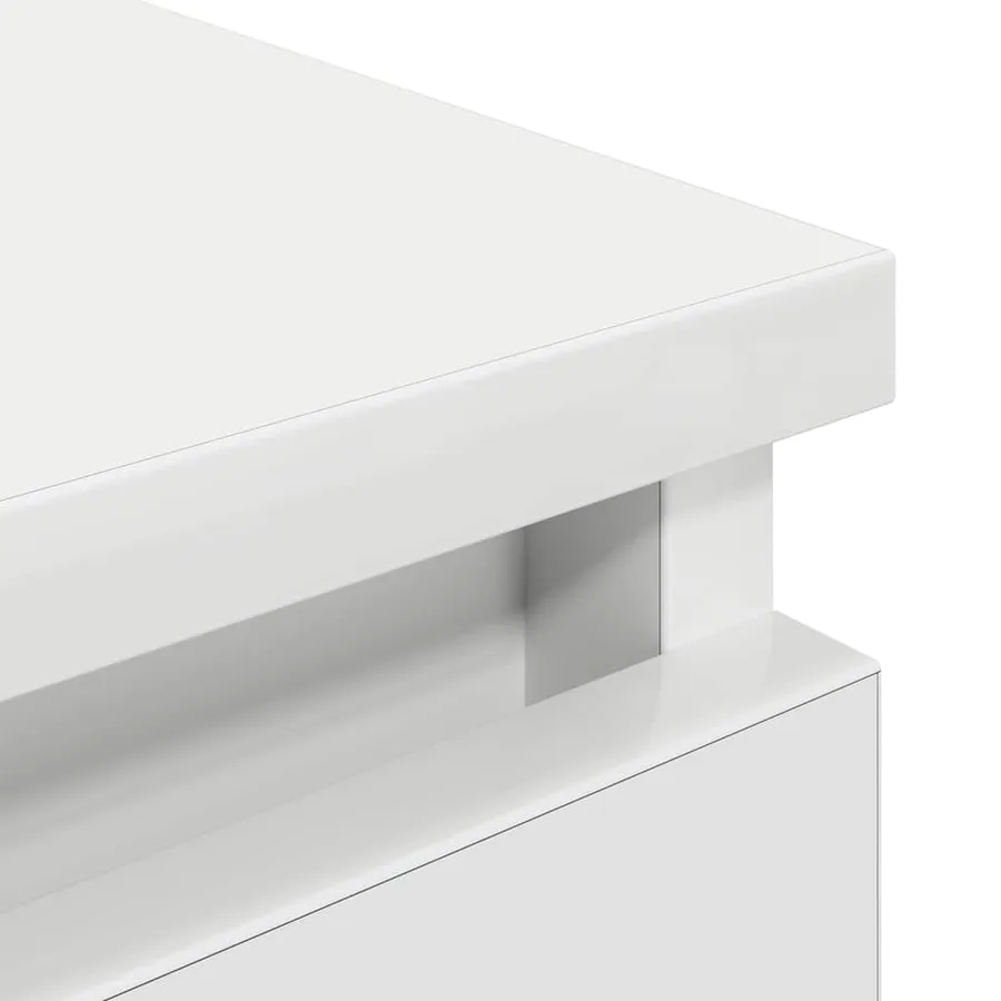 Meuble TV blanc 60x35x54 cm bois d'ingénierie - 9