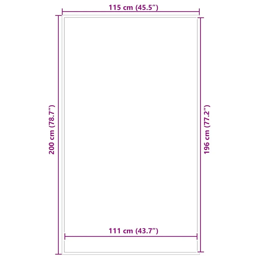 Paillasson anthracite 115x200 cm - 7