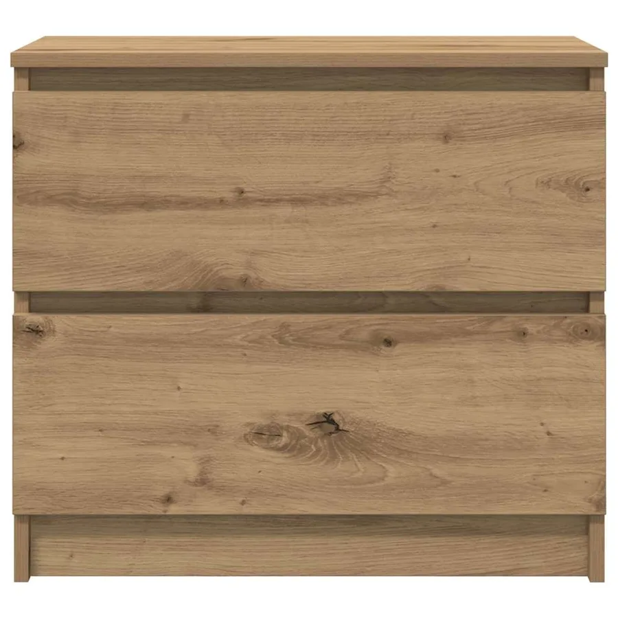 Meuble TV chêne artisanal 60x35x54 cm bois d'ingénierie - 6