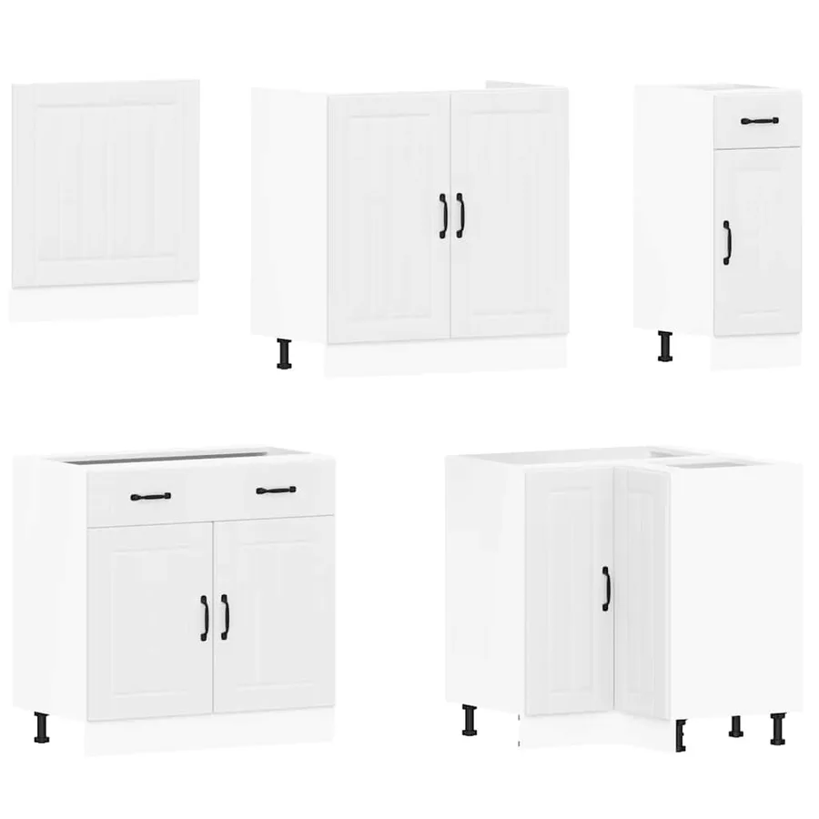 Ensemble d'armoires de cuisine 11 pcs Lucca bois d'ingénierie - 4