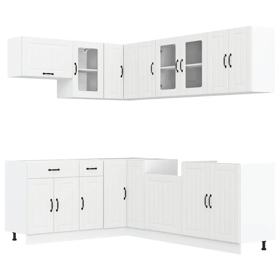 Ensemble d'armoires de cuisine 11 pcs Lucca bois d'ingénierie - 2