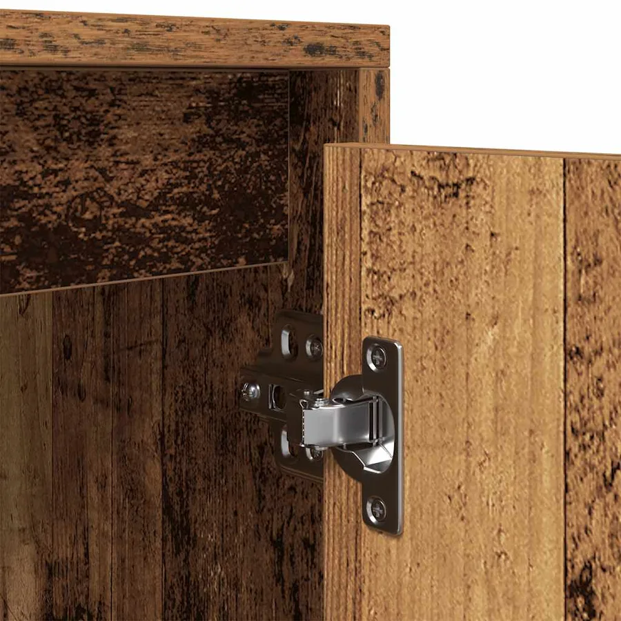 Meuble TV vieux bois 188,5x41x50 cm bois d'ingénierie - 10