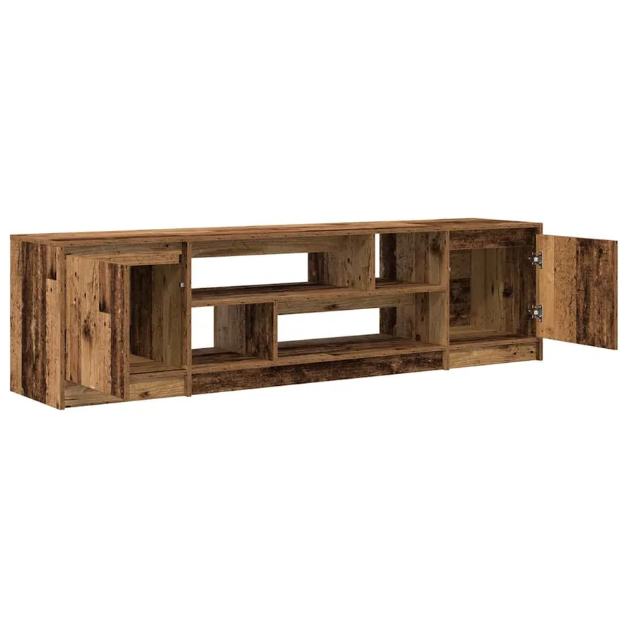Meuble TV vieux bois 188,5x41x50 cm bois d'ingénierie - 5