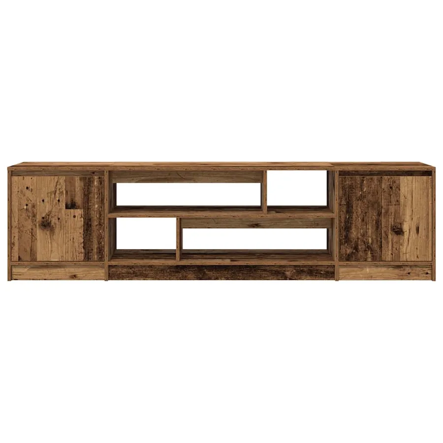 Meuble TV vieux bois 188,5x41x50 cm bois d'ingénierie - 6