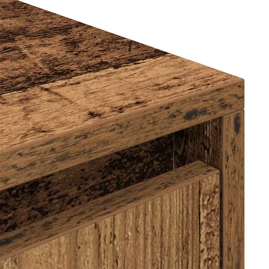 Meuble TV vieux bois 188,5x41x50 cm bois d'ingénierie - 9