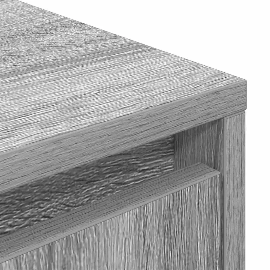 Meuble TV avec lumières LED sonoma gris 100x41x50 cm - 10