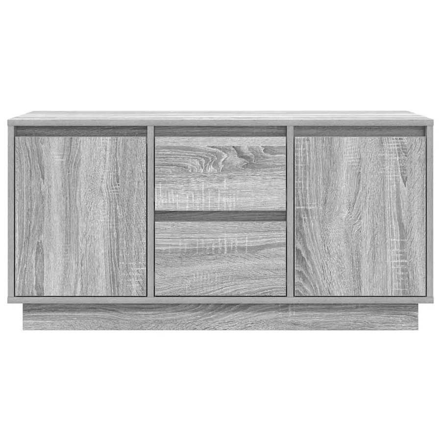 Meuble TV avec lumières LED sonoma gris 100x41x50 cm - 7