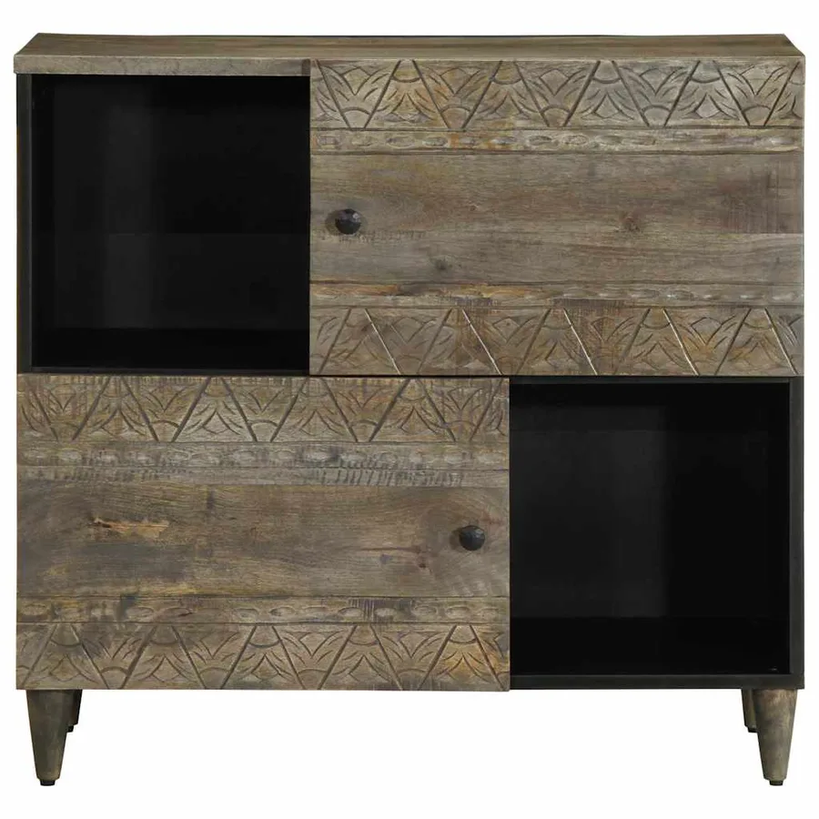 Buffet 80x33x75 cm bois massif de manguier - 3