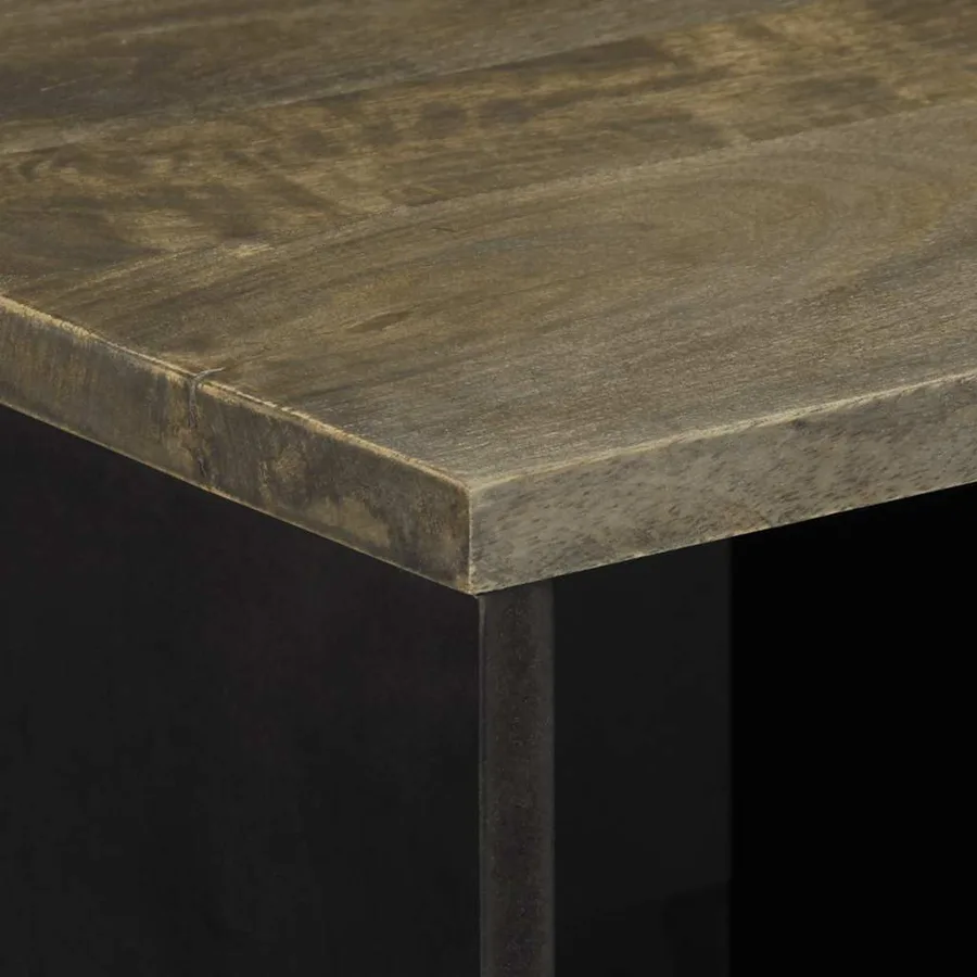 Buffet 80x33x75 cm bois massif de manguier - 6