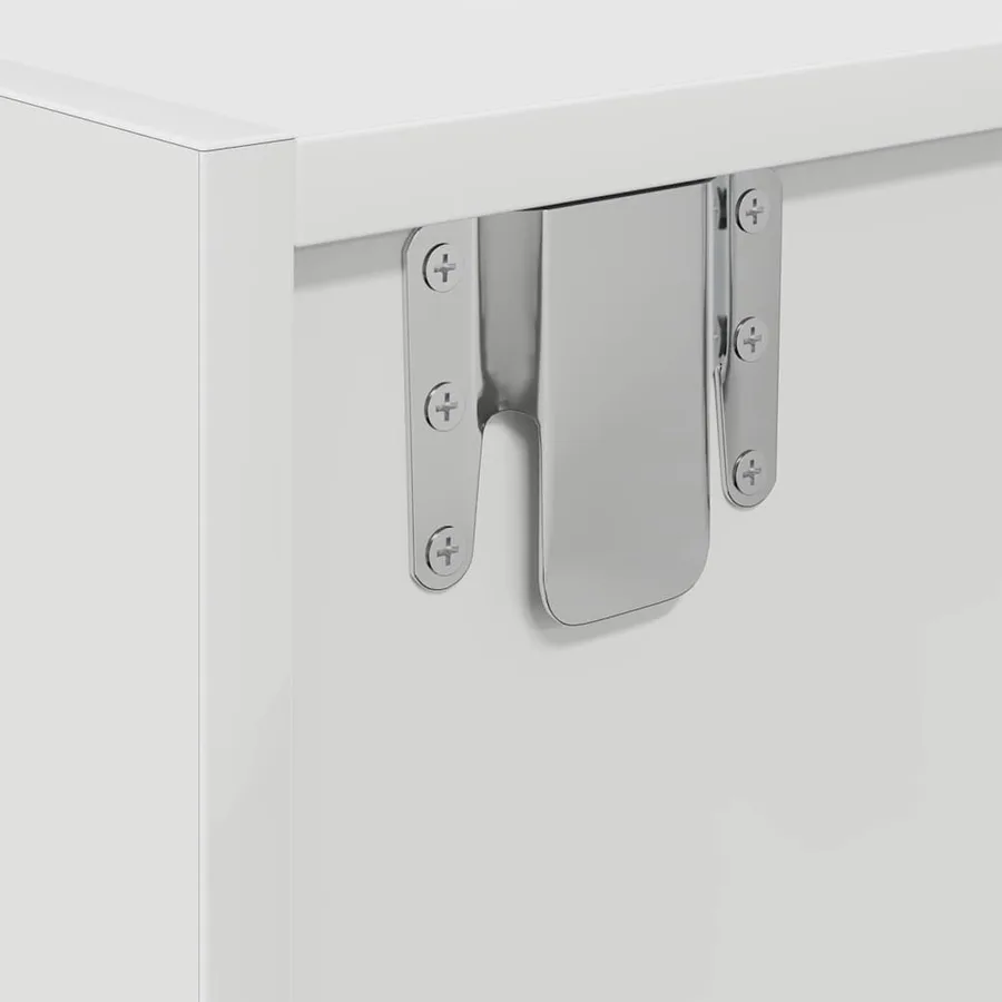 Meuble TV Blanc 100 x 31 x 25,5 cm Bois d'ingénierie - 10