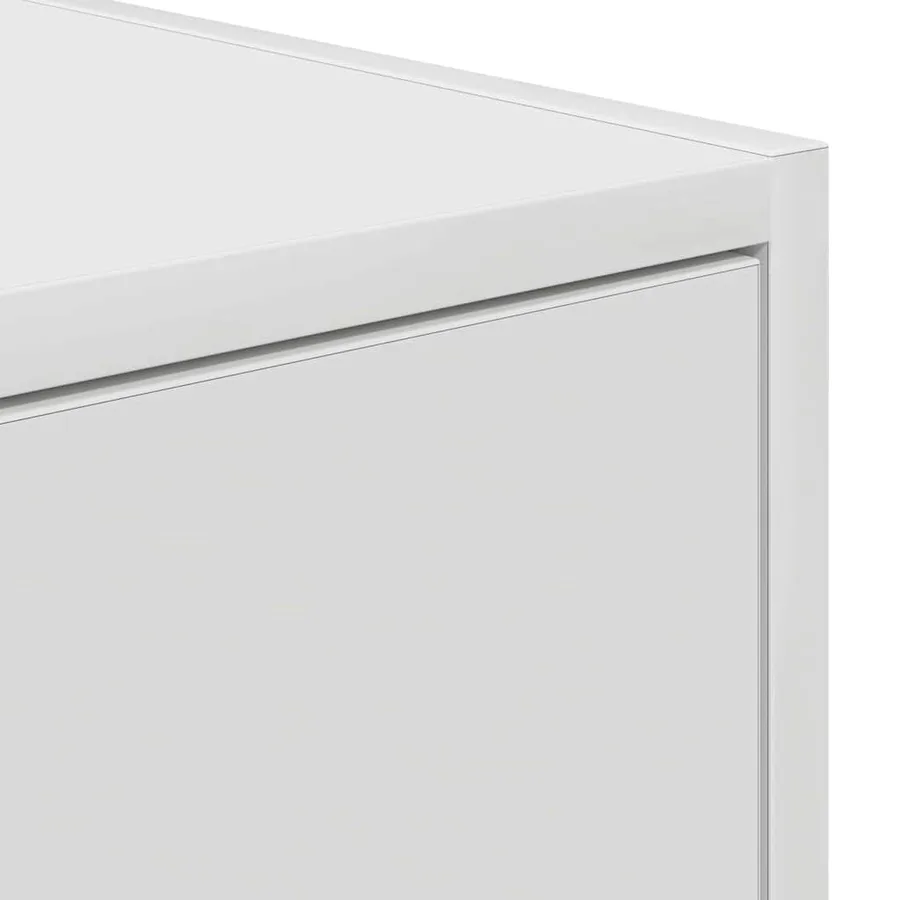 Meuble TV Blanc 100 x 31 x 25,5 cm Bois d'ingénierie - 9