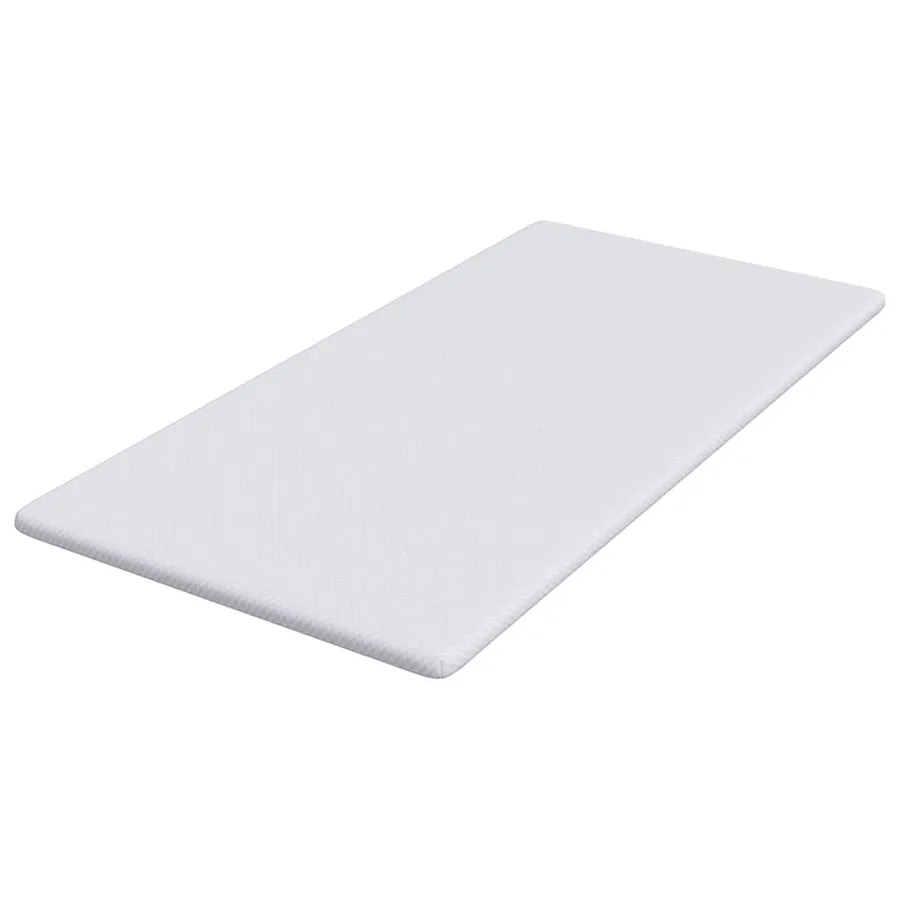 Surmatelas en mousse à mémoire 100 x 200 cm Thick Doux Blanc - 4